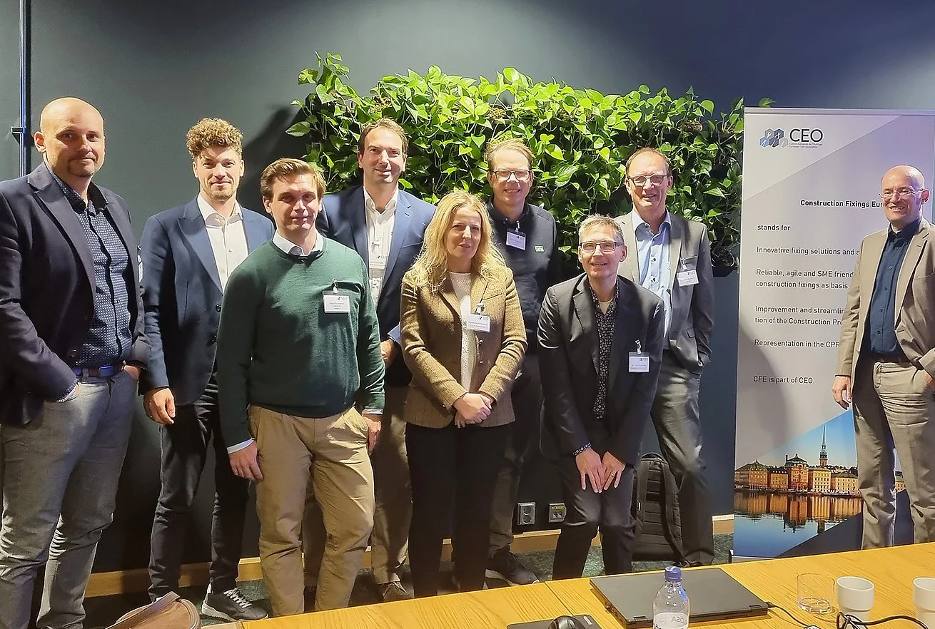 CEO/CFE kongreso dalyviai. Nuo kairės pirmieji &ndash; Przemyslaw Tkaczyk ir Wojciech Linkowski i&scaron; Rawlplug.