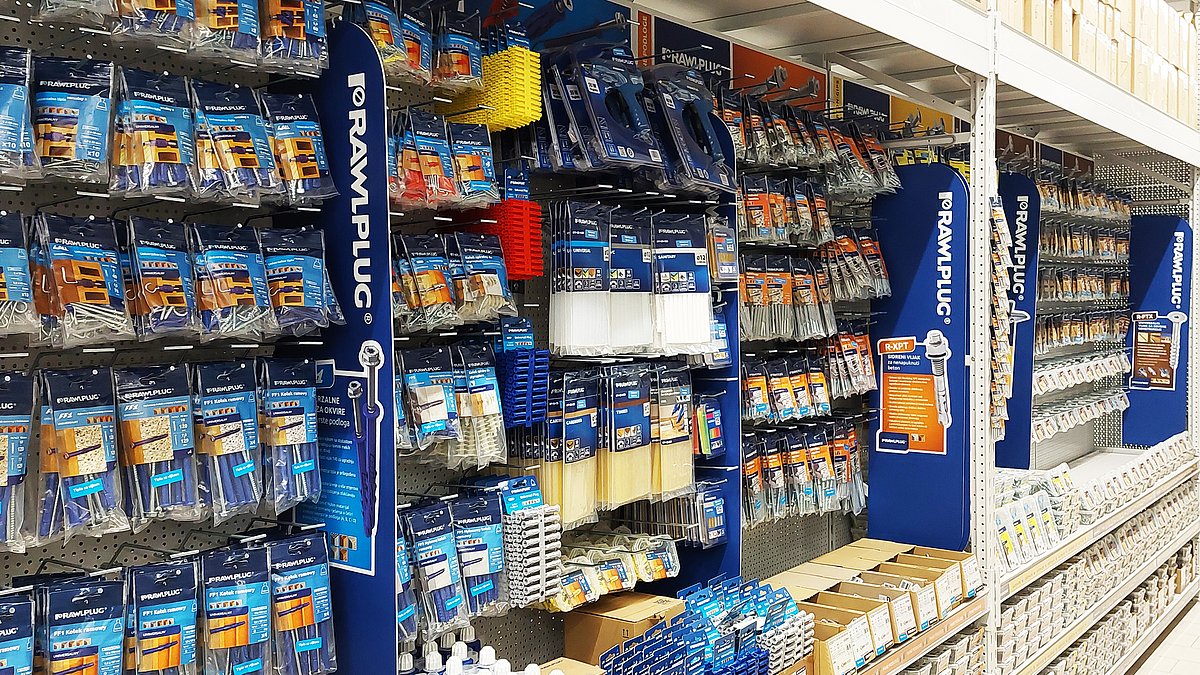 Rawlplug produktai Emmezeta tinklo asortimentui papildyti