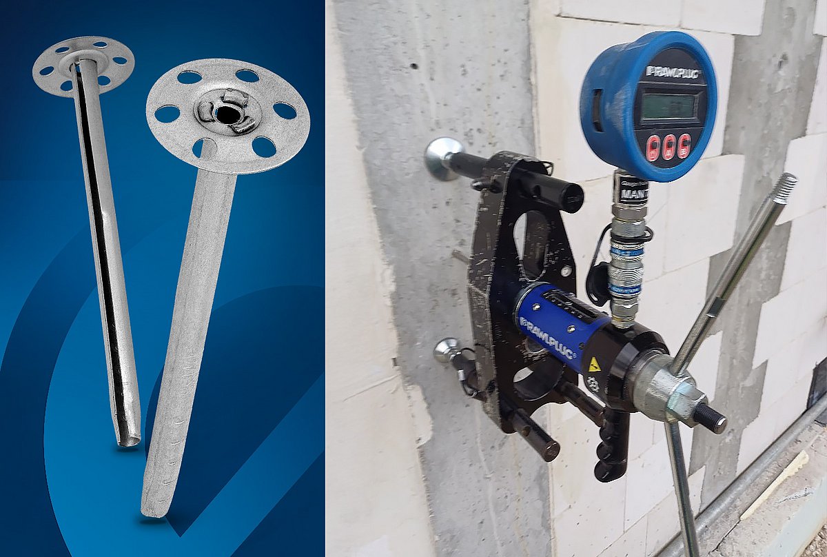 Bandomieji tvirtinimo darbai statybvietėje: metalinės fasado tvirtinimo sistemos priešgaisrinėse konstrukcijose