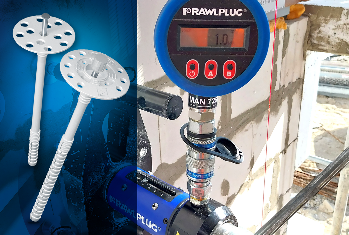 Objekto bandymas – polistireninių kamščių KI-10N, KI-10M tvirtinimas akytojo betono sienoje