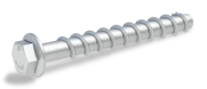 Betoninis varžtas cinkuotame drožle su šešiakampe galvute, indukciniu grūdinimu R-HLX-HF-ZF 6/7.9 × 40 mm – kartoninė dėžė – 100 vnt.