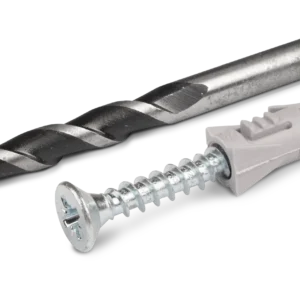FIX Išsiplėtimo kaištis 8 × 40 mm su varžtu 5,0 × 45 mm su grąžtu – lizdinė pakuotė – 21 elementų