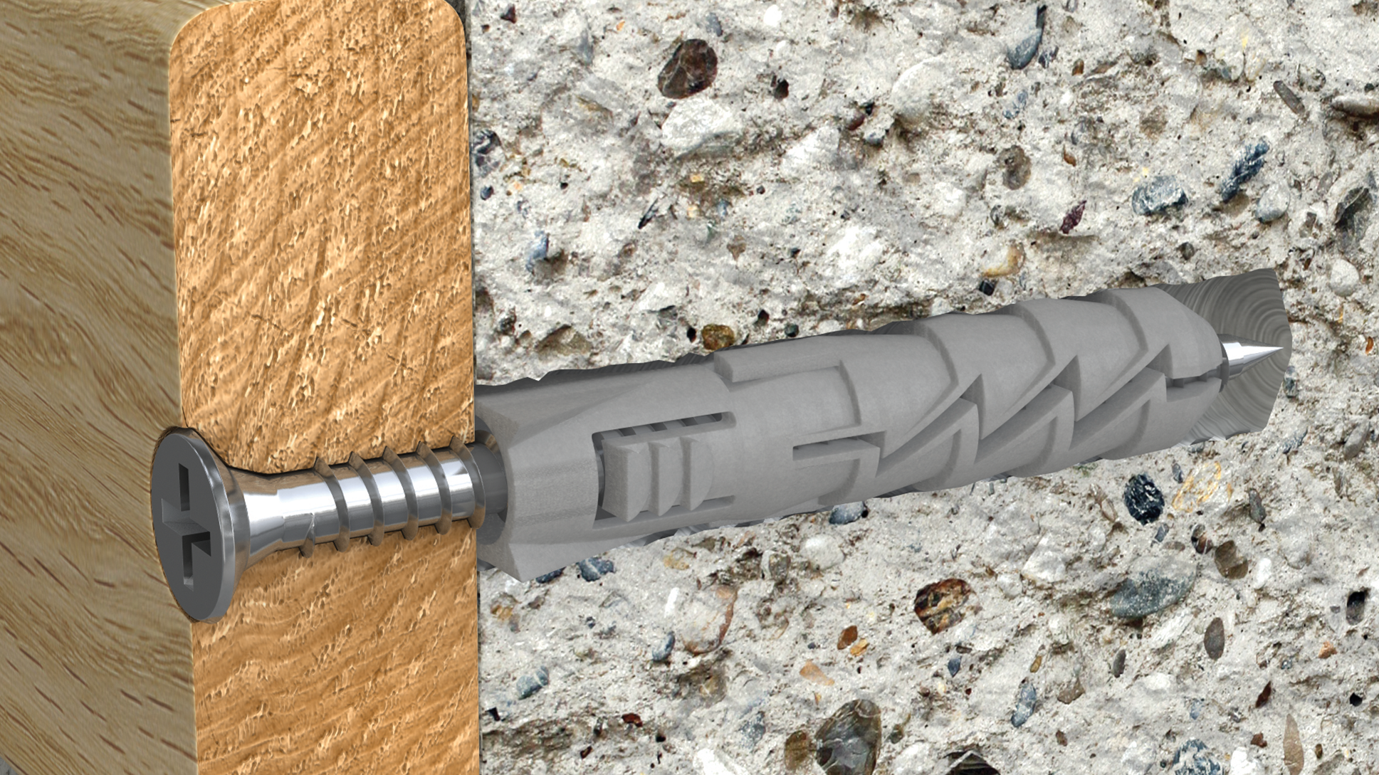 FIX Išplėtimo kaištis 6 × 30 mm su varžtu 4,0 × 50 mm – lizdinė pakuotė – 8 vnt. - Image 3