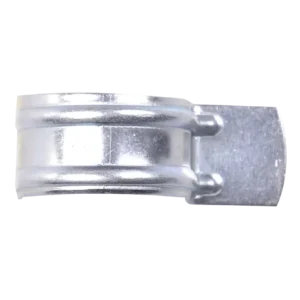 Vieno plieno vamzdžio ir kabelio laikiklis, cinkuotas, skersmuo 18 mm – plastikinis maišelis – 100 vnt.