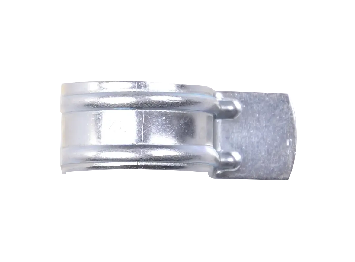 Vieno plieno vamzdžio ir kabelio laikiklis, cinkuotas, skersmuo 32 mm – kartoninė dėžė – 100 vnt. - Image 2