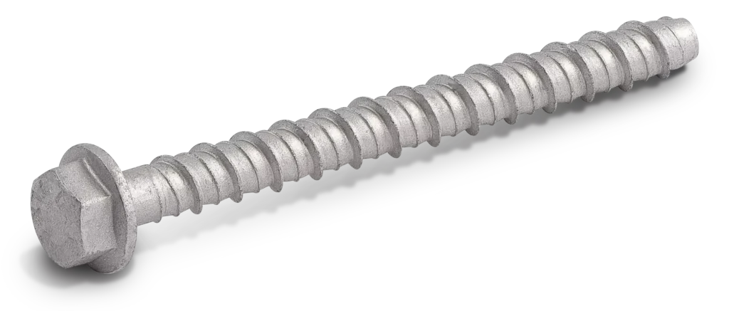 Cinkuotas šešiakampis su flanšu betoninis sraigtinis inkaras R-LX-HF-ZP 6x50 mm - plastikinis maišelis - 6 vnt.