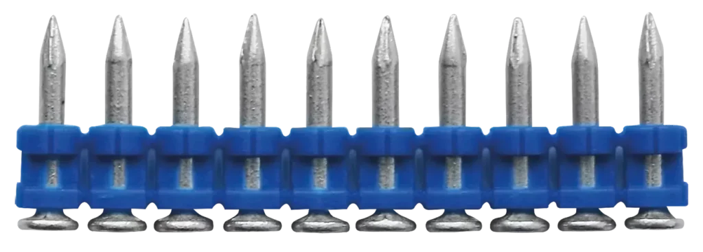 Plieninės ir betoninės vinys nuo 19 mm iki SC40II – kartoninė dėžė – 1000 vnt.