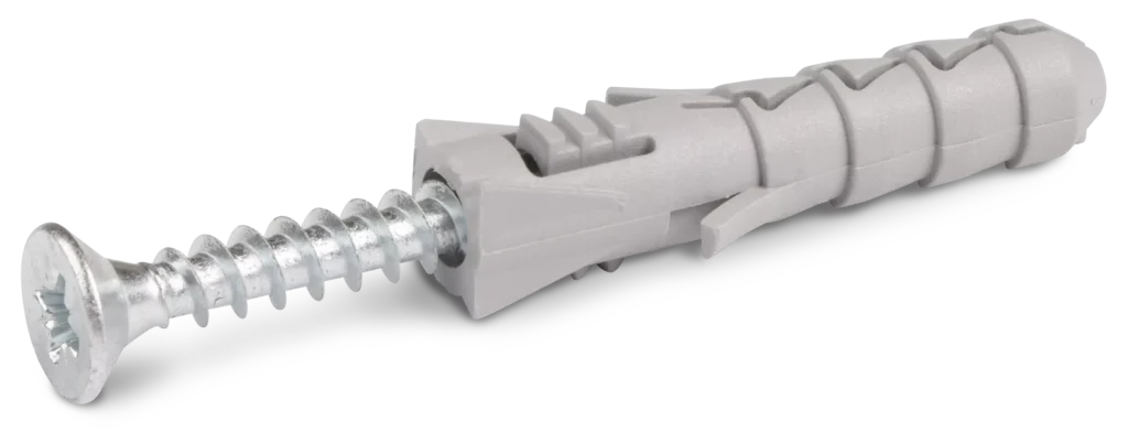 FIX Išplėtimo kaištis 8 × 40 mm su varžtu 5,0 × 50 mm – lizdinė pakuotė – 4 vnt.