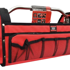 Atviros įrankių krepšio 500 × 230 × 280 mm 23 kišenės – etiketė – 1 vnt.