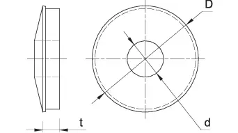 Nerūdijančio plieno poveržlė A2 + EPDM 14 mm – kartoninė dėžė – 100 vnt. - Image 4