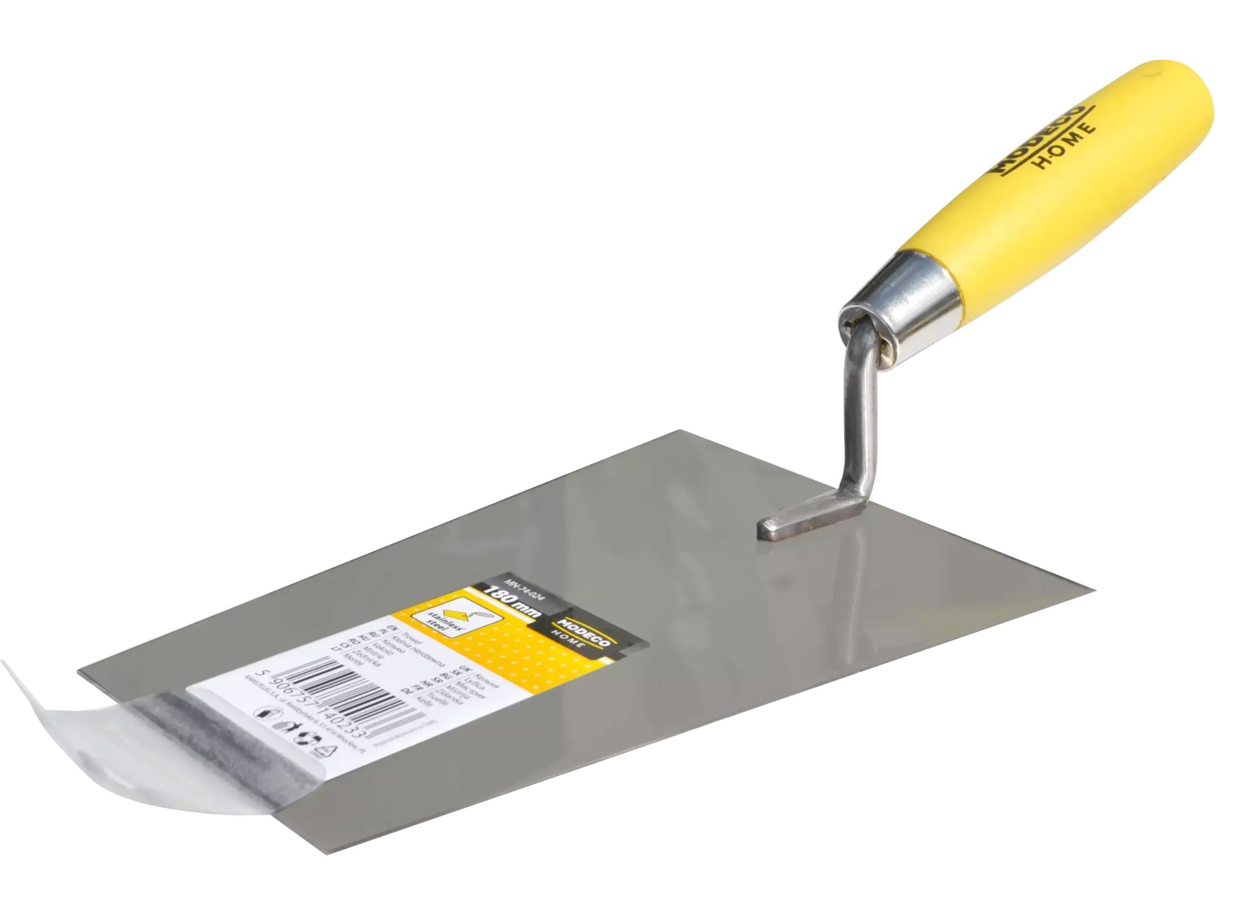 Trapecinė nerūdijančio plieno mentele 160 mm, poliruota – etiketė – 1 vnt. - Image 2