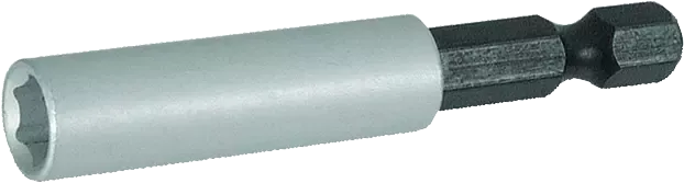 Antgalių laikiklis 1/4"magnetinis 60 mm aliuminis – lizdinė pakuotė – 1 vnt.