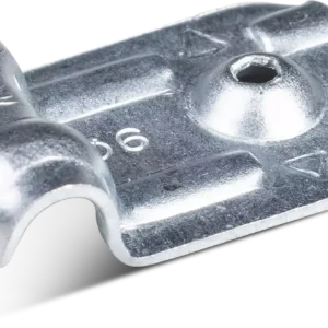 Vieno plieno kabelio laikiklis 6 mm, cinkuotas – kartoninė dėžė – 200 vnt.