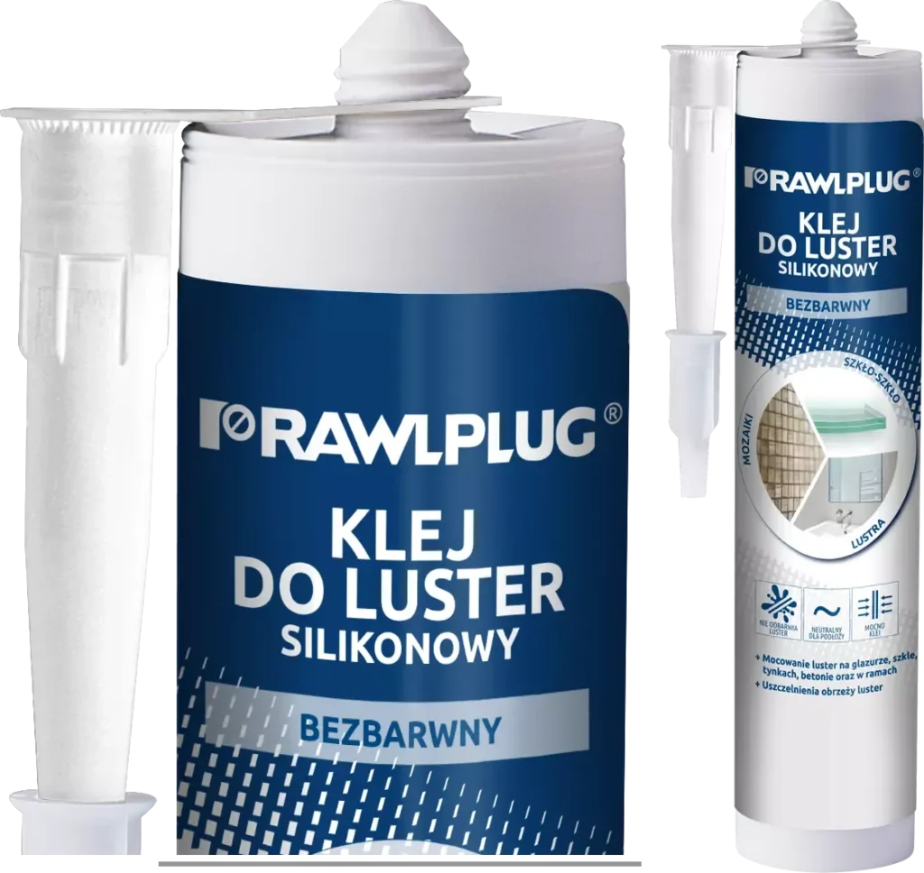 Bespalviai silikoniniai veidrodiniai klijai 300 ml – plastikinė kasetė – 300 ml
