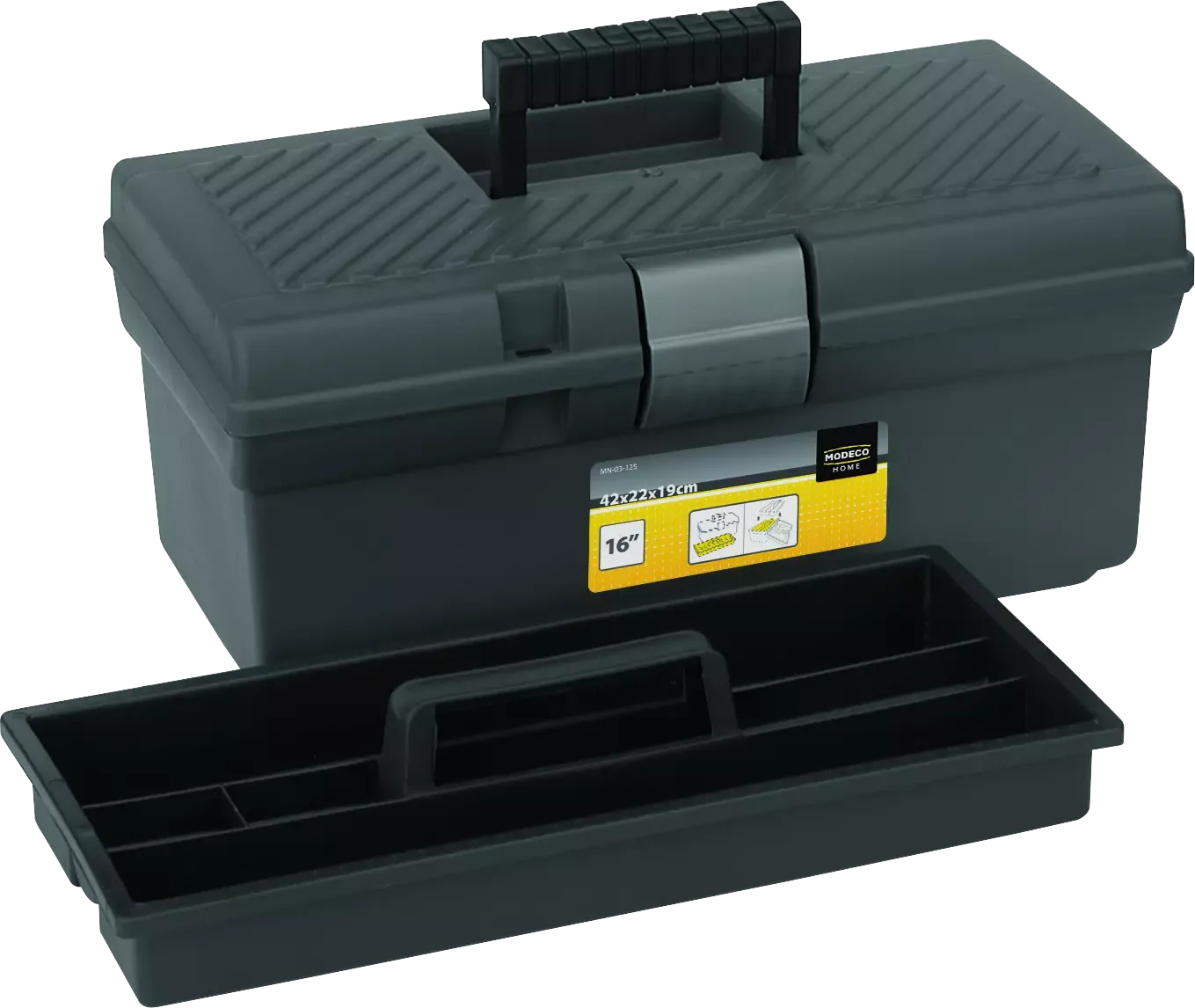 Didelė įrankių talpa 510 × 255 × 265 mm – etiketė – 1 vnt. - Image 2