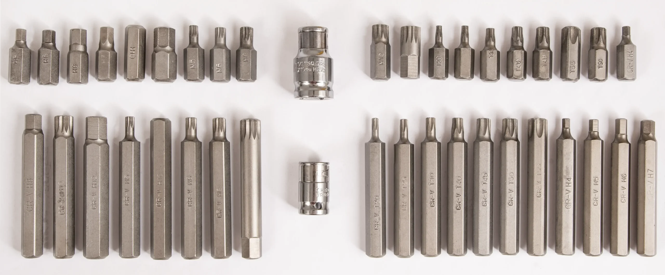 Šešiakampio raktų rinkinys, metalinis dėklas – metalinė pakuotė – 40 elementų