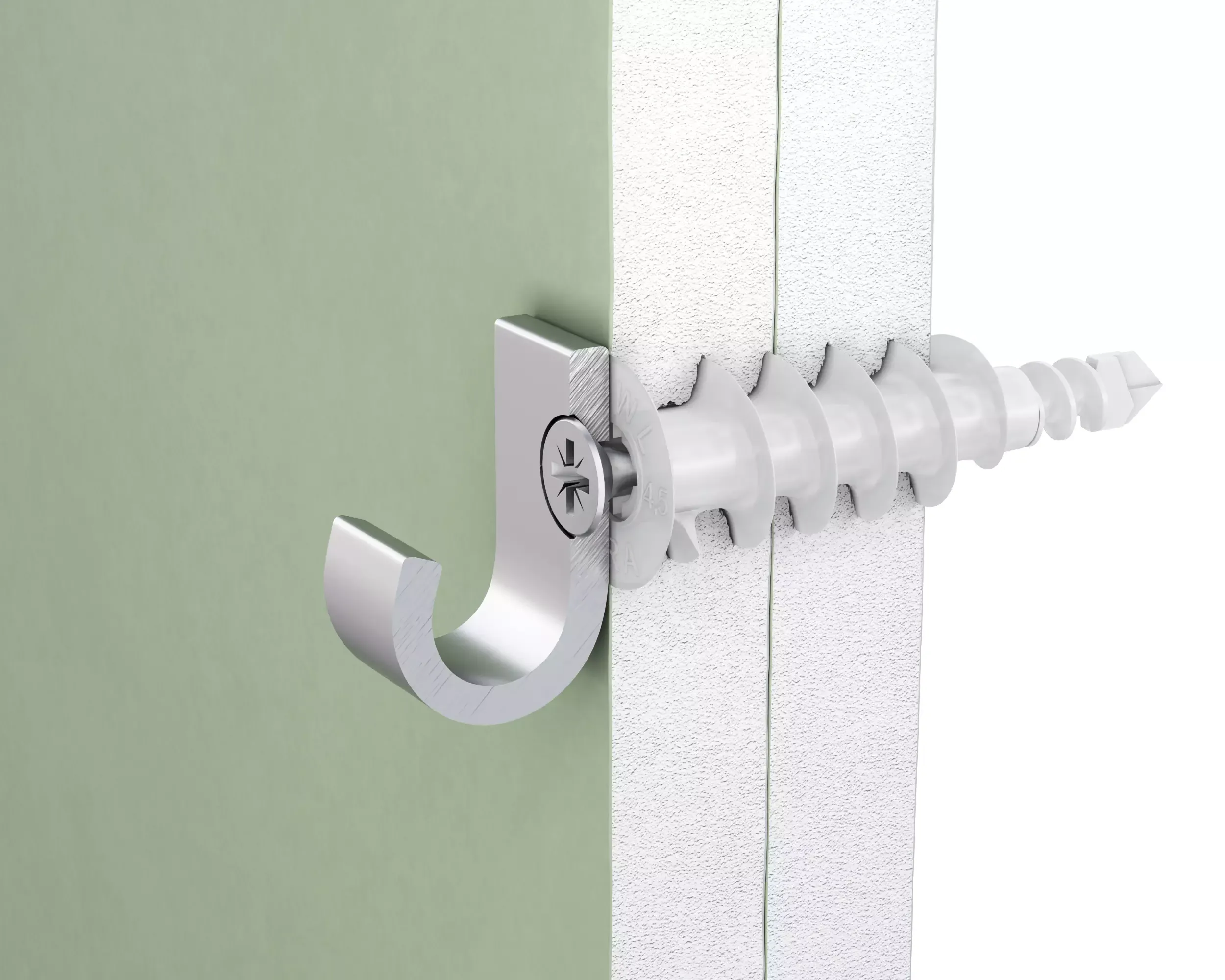 DRA-01-LONG Nailono savaime gręžiantis tvirtinimo elementas dviguboms ir vienguboms gipso plokštėms 16 × 46 mm su varžtu 4,0 × 40 mm – lizdinė pakuotė – 16 vnt. - Image 4