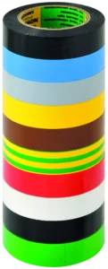 Spalvota izoliacinė juosta 15 mm x 10m sertifikatas 1 kV – etiketė – 1 vnt.