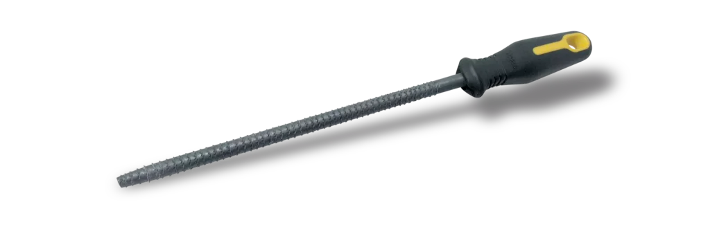 Apvalios medienos raspas 250 mm – popierinė pakabinama pakuotė – 1 vnt.