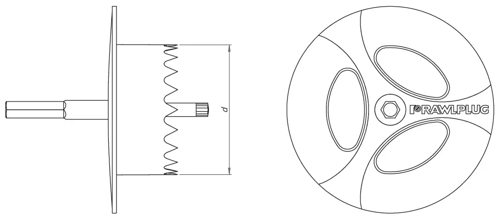 T40 įleidžiamas montavimo įrankis įsukamam smeigtui R-TFIX-8S-X, plastikui – kartoninė dėžė – 1 vnt. - Image 7