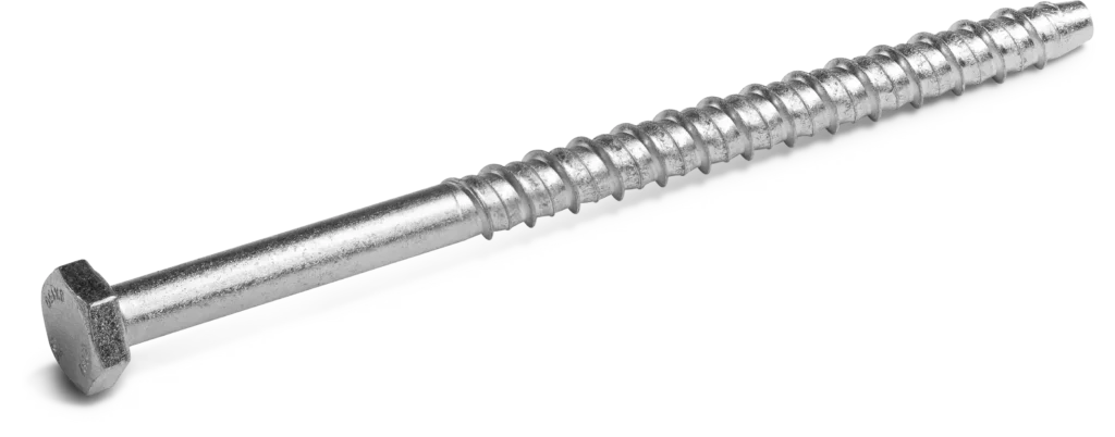 Cinkuotas šešiakampės galvutės betono sraigtinis inkaras 10x120 mm - plastikinis maišelis - 10 vnt.