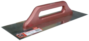 Nerūdijančio plieno mentele 380 × 130 mm medinė rankena – etiketė – 1 vnt.
