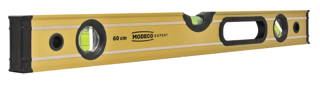 Anoduotas gulsčiukas 60 cm maks. auksinis lygis 90° 0° 45° laikiklio magnetai – etiketė – 1 vnt.