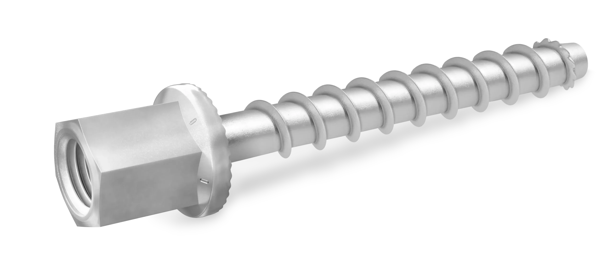 Elektrocinkuoto betono varžtas su šešiakampe galvute, vidinis sriegis M6 R-HLX-I-ZP 6 × 35 mm – kartoninė dėžė – 100 vnt.