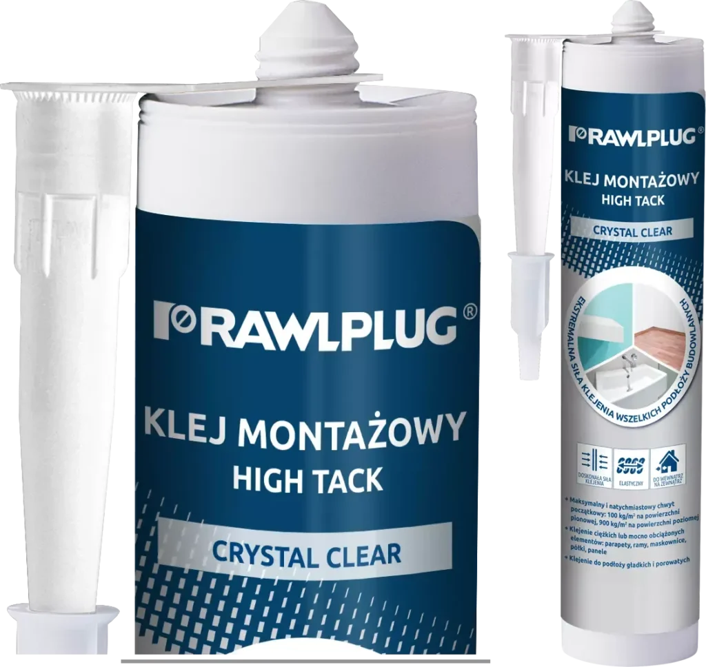 Hibridinis lipnus sandariklis su greitu pradiniu sukibimu R-SL-FIX-HIGH bespalvis – plastikinė kasetė – 290 ml