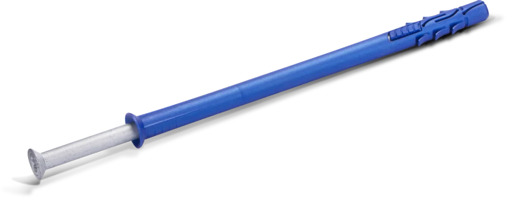 Nailoninis rėmo tvirtinimo elementas su įleidžiama galvute R-FF1-N-L-A4 8 × 120 mm – A4 nerūdijantysis plienas – kartoninė dėžė – 50 vnt.