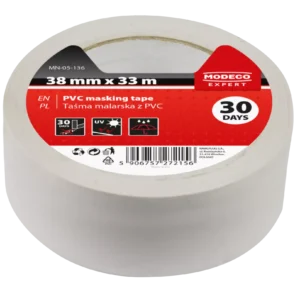 Maskavimo juosta PVC 50 mm x 33m – etiketė – 1 vnt.