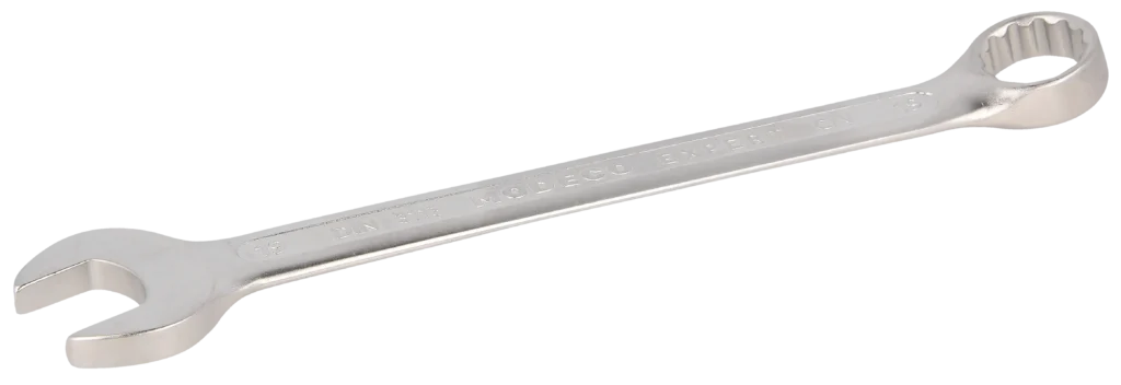 Kombinuotasis veržliaraktis 19 mm Cr-V satinas – plastikinė pakabinama pakuotė – 1 vnt.