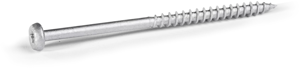 Medinis stogo varžtas T25 R-WW-T 5,0 × 75 mm, antikorozinė danga 15 Kesternich ciklai – kartoninė dėžė – 100 vnt.