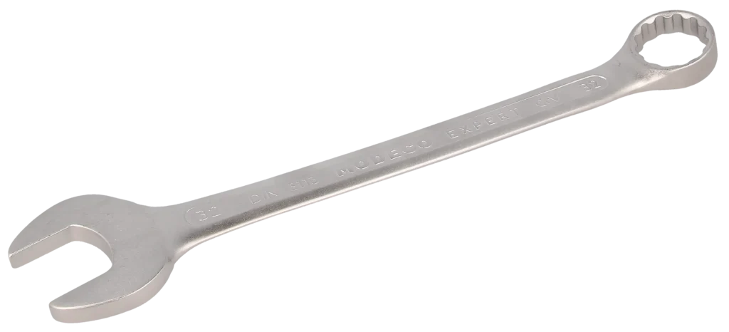 Kombinuotasis veržliaraktis 32 mm Cr-V satinas – plastikinė pakabinama pakuotė – 1 vnt.