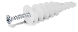 DRA-01-LONG Nailonas savaime gręžiamas gipso kartonas 16 × 46 mm su varžtu 4,0 × 40 mm – BIO maišelis – 12 vnt.