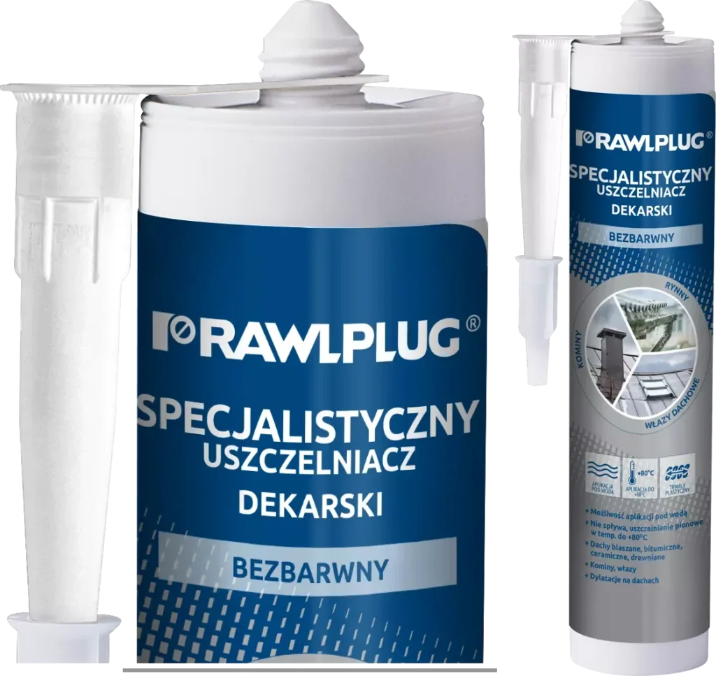 Specializuotas dervos stogo hermetikas R-SL-DEK-SPEC bespalvis – plastikinė kasetė – 300 ml
