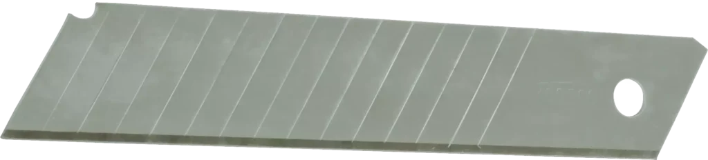 Sulūžę peiliai 18 mm – plastikinė dėžutė – 10 vnt.