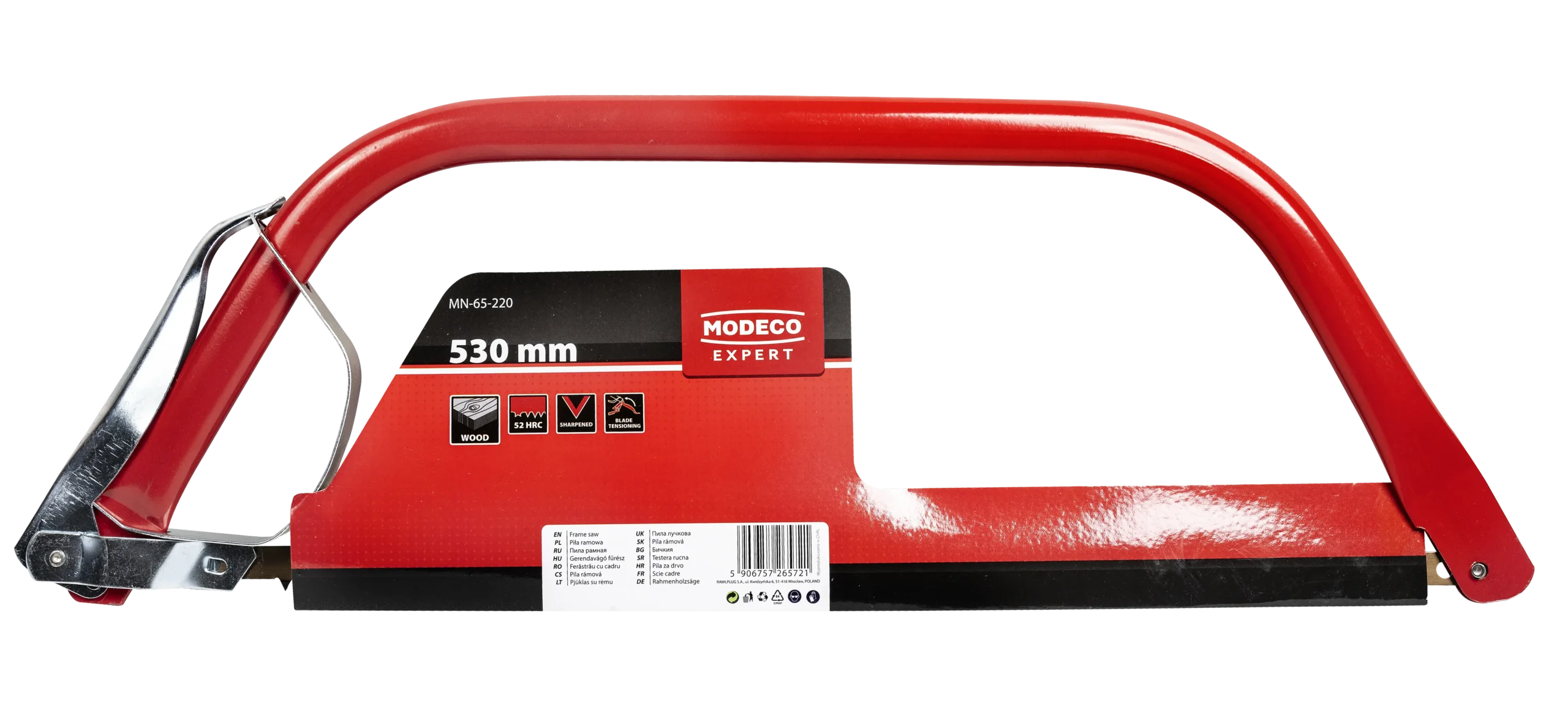 Rėmo pjūklas 530 mm – etiketė – 1 vnt.