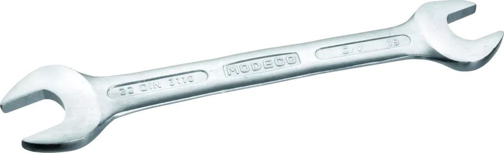Dvipusis veržliaraktis 13 × 17 mm Cr-V satinas – plastikinė pakabinama pakuotė – 1 vnt.