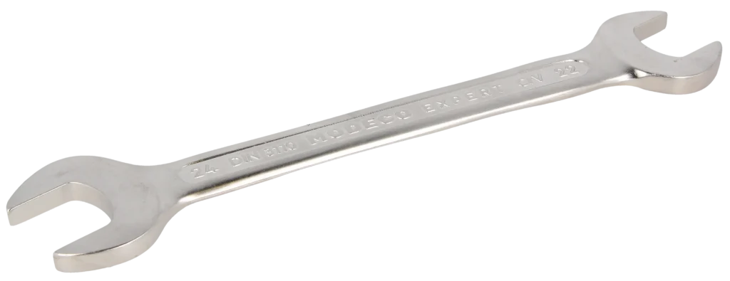 Dvipusis veržliaraktis 22 × 24 mm Cr-V satinas – plastikinė pakabinama pakuotė – 1 vnt.