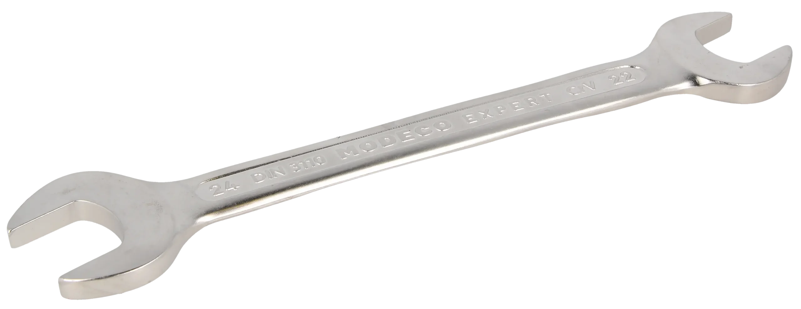 Dvipusis veržliaraktis 22 × 24 mm Cr-V satinas – plastikinė pakabinama pakuotė – 1 vnt.
