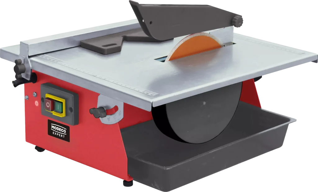 Šlapias plytelių pjūklas 180 mm 450 W – kartoninė dėžė – 1 vnt.