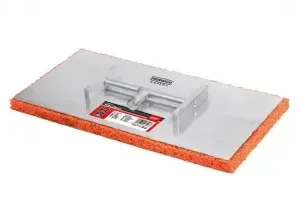 Oranžinė 400 × 200 mm aliuminio kempinė mentele – etiketė – 1 vnt.
