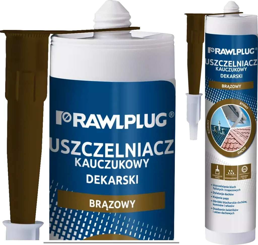 Stogo dangos guminis sandariklis R-SL-DEK rudas – plastikinė kasetė – 300 ml