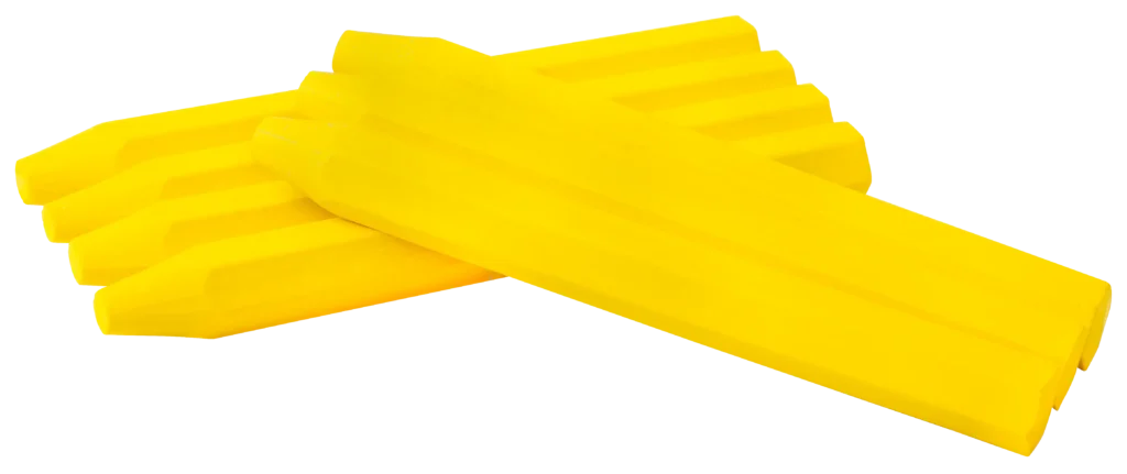 Kreida betono metalo mediena 12 cm geltona – vienetinė pakuotė – 1 vnt.