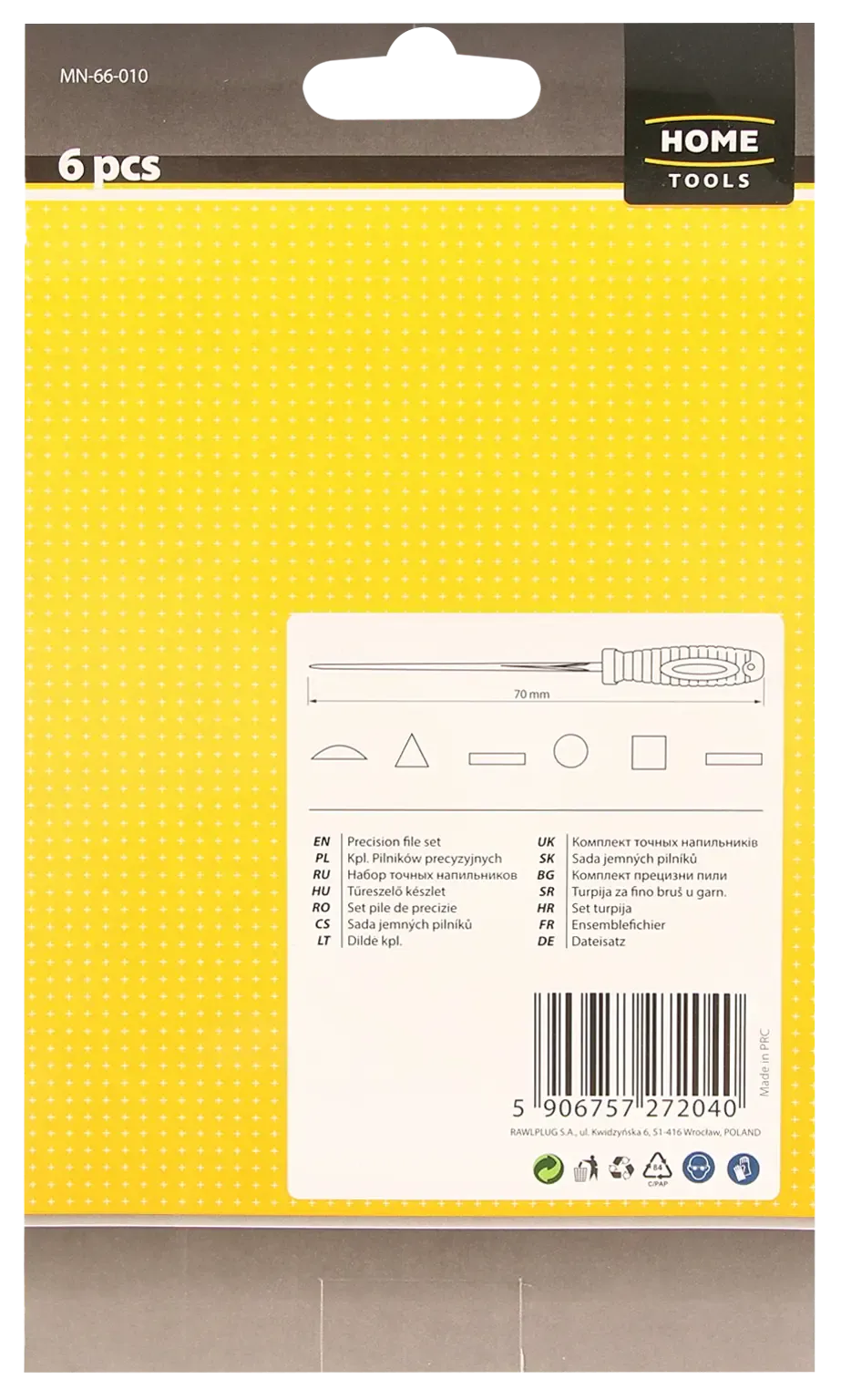 Tikslių adatinių dildžių rinkinys – plastikinė dėžutė – 6 elementų - Image 2