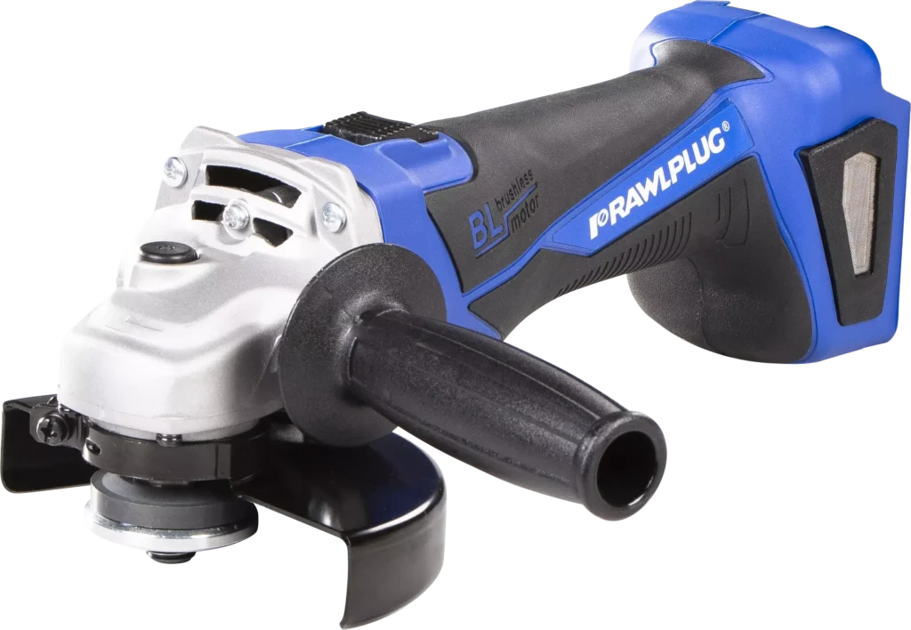 18 V RawlGRINDER 125 mm kampinis šlifuoklis be akumuliatorių ir įkroviklio – kartoninė dėžė – 1 vnt.