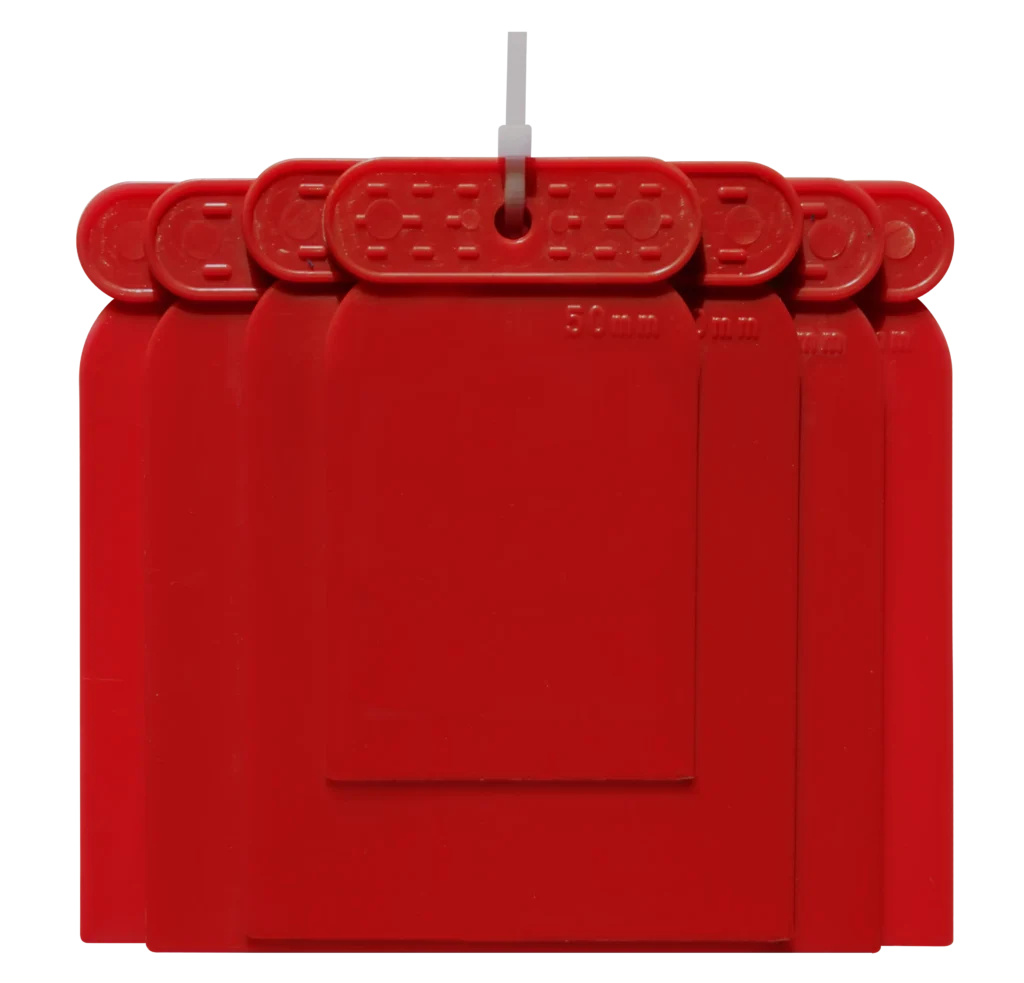Japoniškų plastikinių mentelių rinkinys 50,75,100,120 mm – etiketė – 4 vnt.