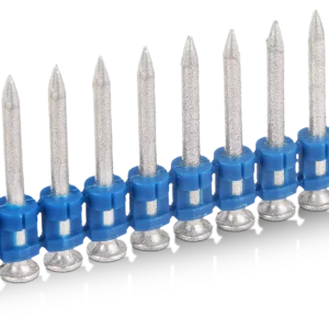 Betoninės vinys 22 mm, skirtas SC40 + 1 dujoms – plastikinė dėžutė – 500 vnt.
