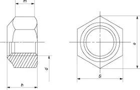 DIN985 Savaime užsifiksuojančios veržlės M14 mm – kartoninė dėžė – 10 kg - Image 3